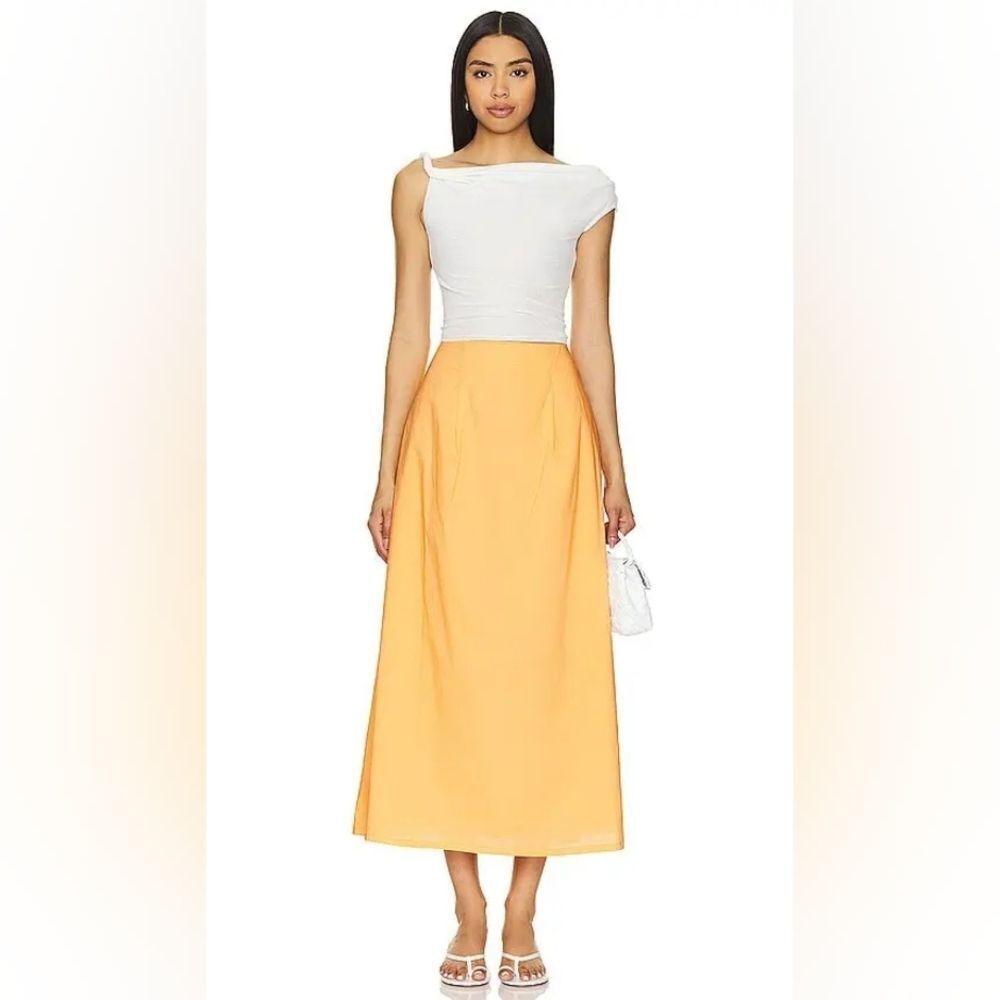 Lna Preppy Colorful Beachy Sunny Coastal Maxi Skirt S